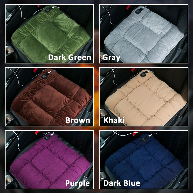 USB Heated Seat Cushion Portable Comfortable Warm Car Chair Pad