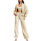 Women's 2-Piece Sweatpants Set Long Sleeve Zip Coat Drawstring
