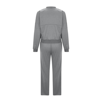 Women's 2-Piece Sweatpants Set Long Sleeve Zip Coat Drawstring