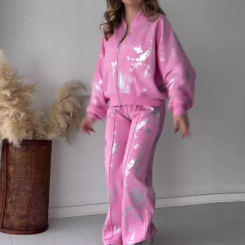 Casual Sweatshirt Set Two-Piece Comfortable Stylish Outfit
