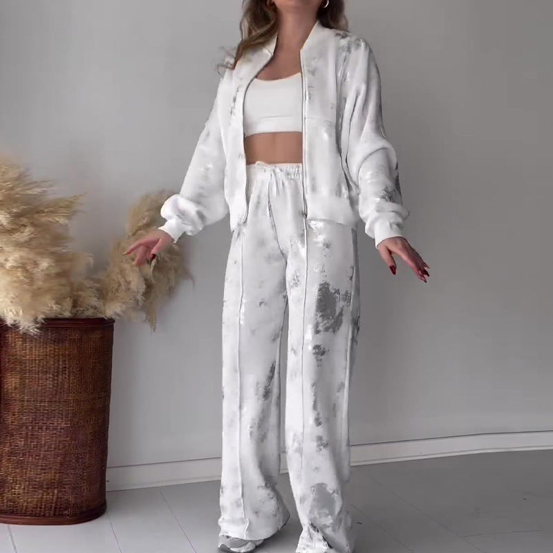 Casual Sweatshirt Set Two-Piece Comfortable Stylish Outfit