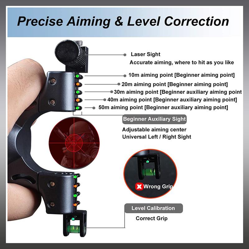 Professional Laser Slingshot With Durable Resin Frame For Accuracy