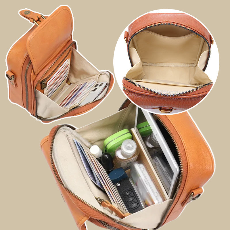 Large Capacity Vintage Messenger Bag Retro Style Backpack