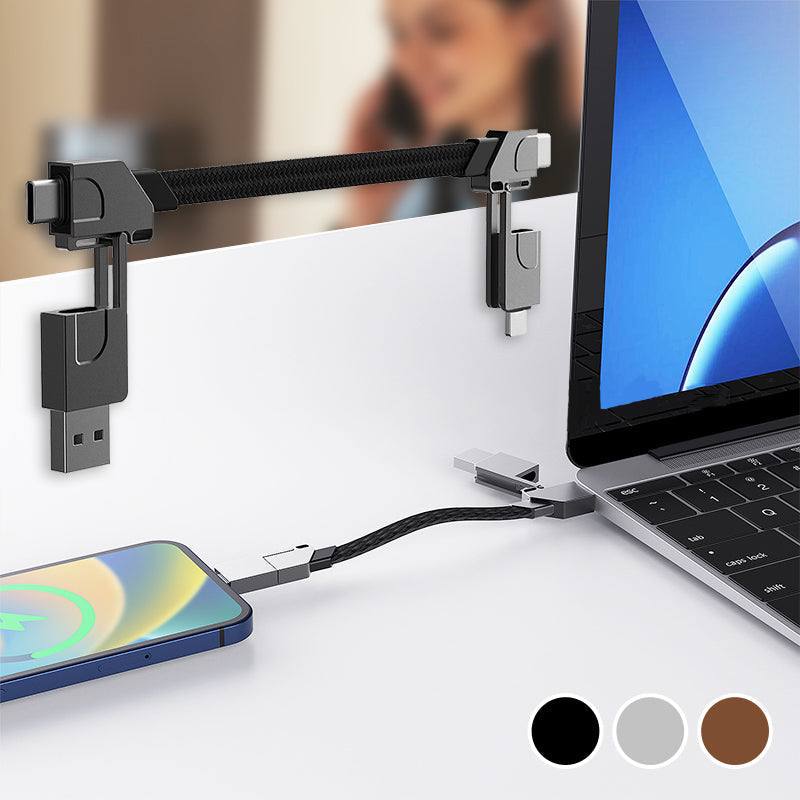 All-in-1 Portable Keychain Charging Cable 60W Fast Charge