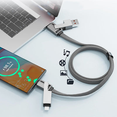 All-in-1 Portable Keychain Charging Cable 60W Fast Charge