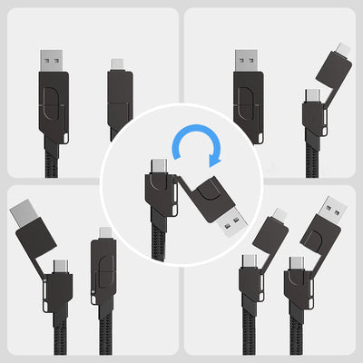All-in-1 Portable Keychain Charging Cable 60W Fast Charge