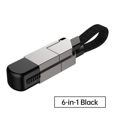 All-in-1 Portable Keychain Charging Cable 60W Fast Charge