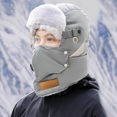 Reflective Safety Trapper Hat Warm Insulated Winter Headwear