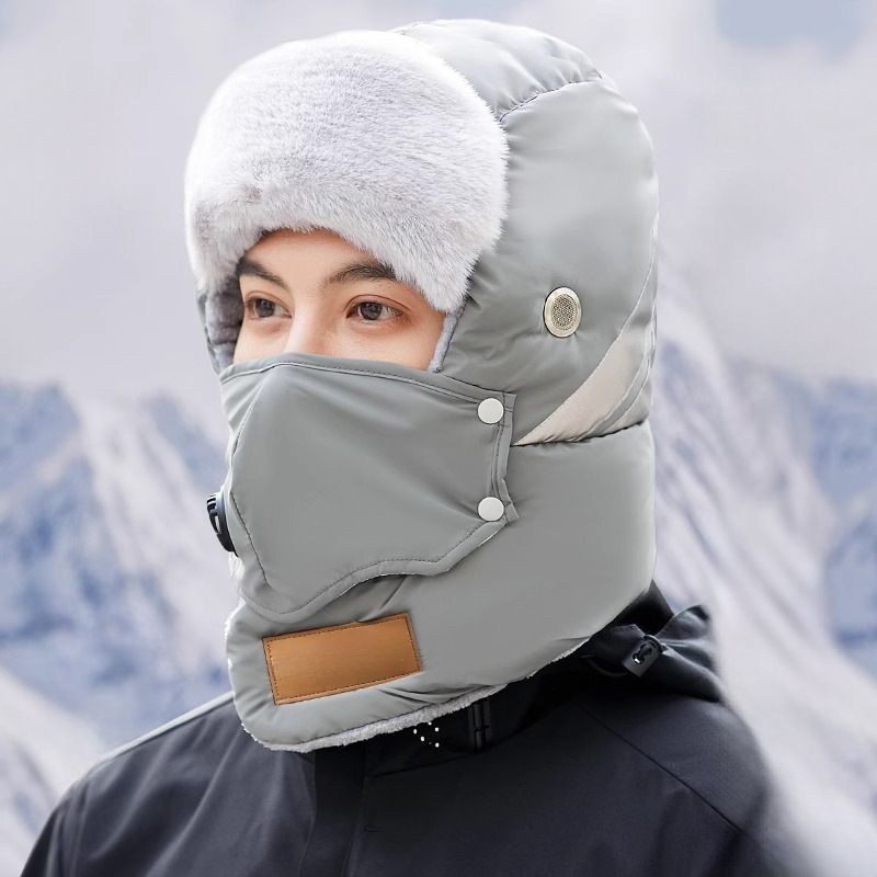Reflective Safety Trapper Hat Warm Insulated Winter Headwear