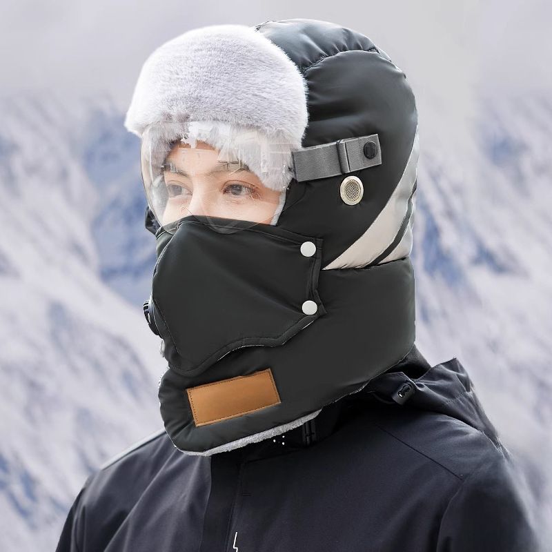 Reflective Safety Trapper Hat Warm Insulated Winter Headwear