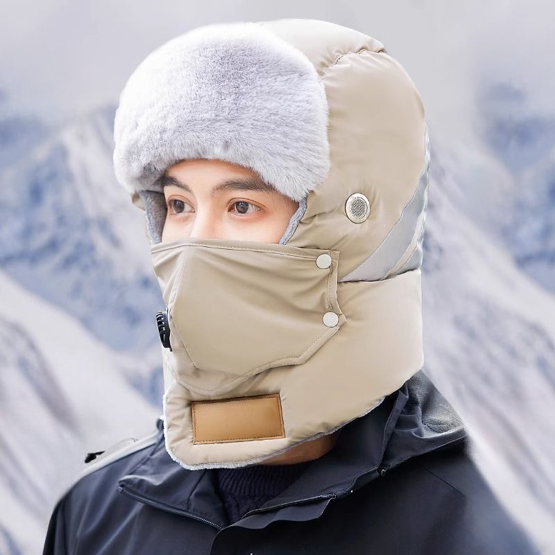 Reflective Safety Trapper Hat Warm Insulated Winter Headwear