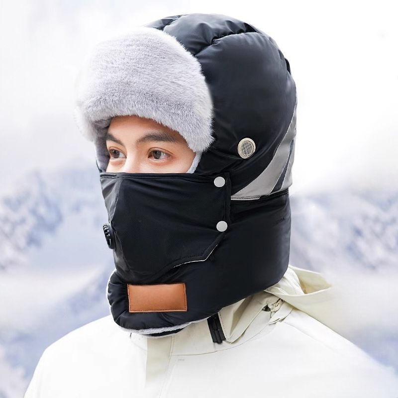 Reflective Safety Trapper Hat Warm Insulated Winter Headwear