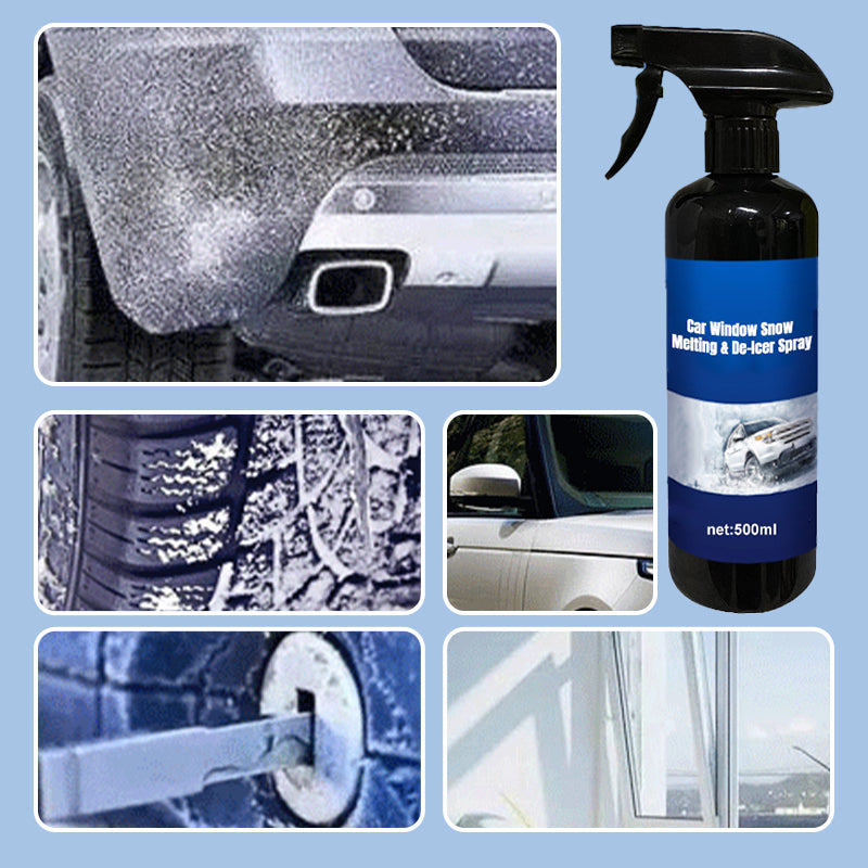 Car Window De-Icer Spray Fast Snow Melting Ice Remover