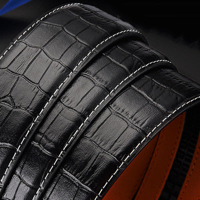 Wear-Resistant Vintage Automatic Slide Buckle Belt For Men