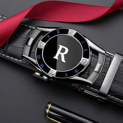 Wear-Resistant Vintage Automatic Slide Buckle Belt For Men