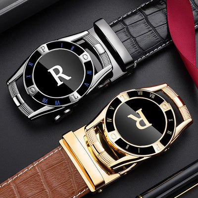 Wear-Resistant Vintage Automatic Slide Buckle Belt For Men