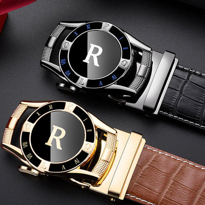 Wear-Resistant Vintage Automatic Slide Buckle Belt For Men