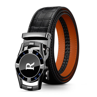 Wear-Resistant Vintage Automatic Slide Buckle Belt For Men