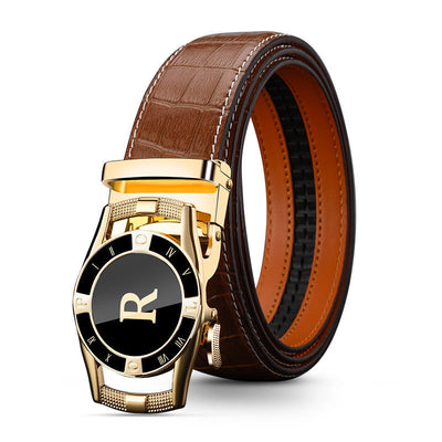 Wear-Resistant Vintage Automatic Slide Buckle Belt For Men