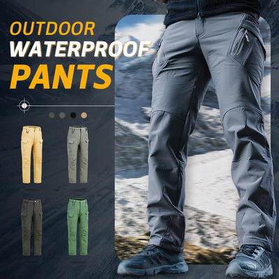 Men's Waterproof Hiking Pants Outdoor Warm Windproof Trousers