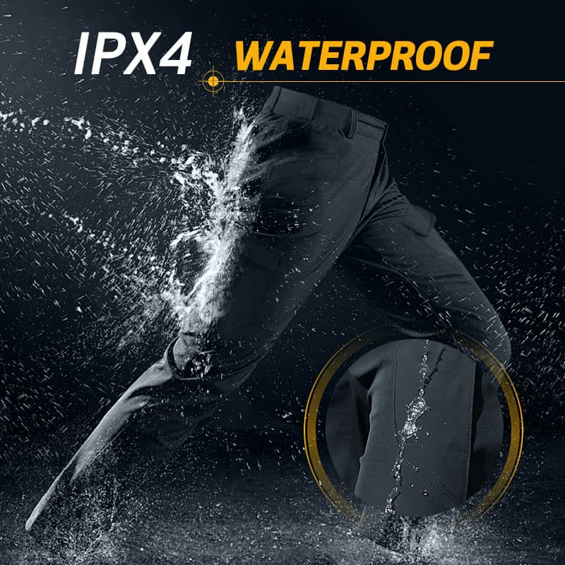 Men's Waterproof Hiking Pants Outdoor Warm Windproof Trousers