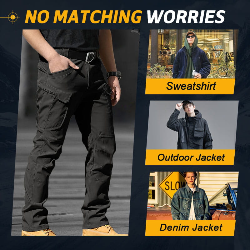 Men's Waterproof Hiking Pants Outdoor Warm Windproof Trousers