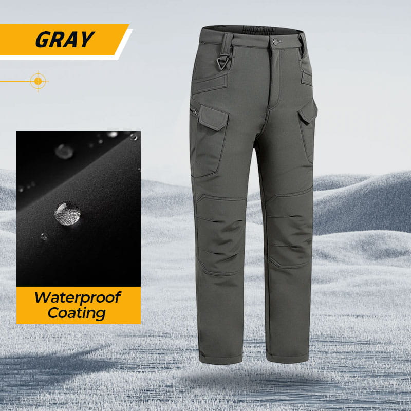 Men's Waterproof Hiking Pants Outdoor Warm Windproof Trousers