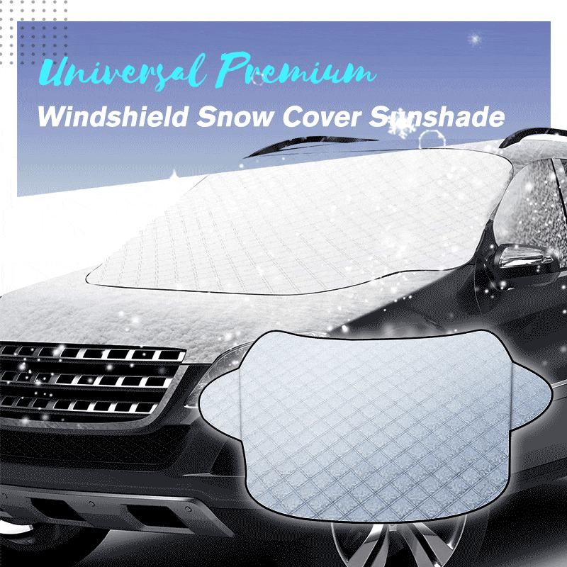 Universal Windshield Snow Cover Protects Against Snow And Sun