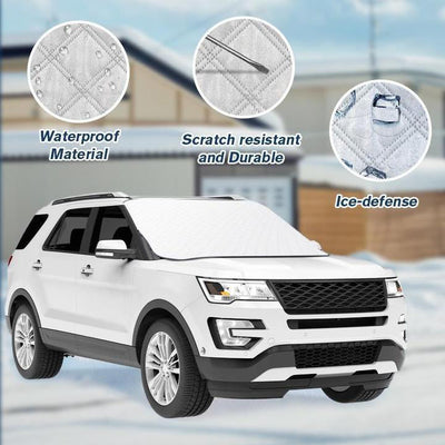 Universal Windshield Snow Cover Protects Against Snow And Sun