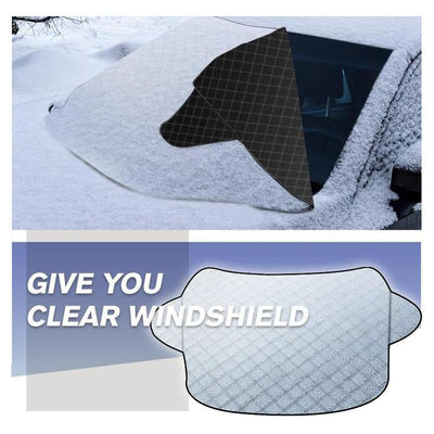 Universal Windshield Snow Cover Protects Against Snow And Sun
