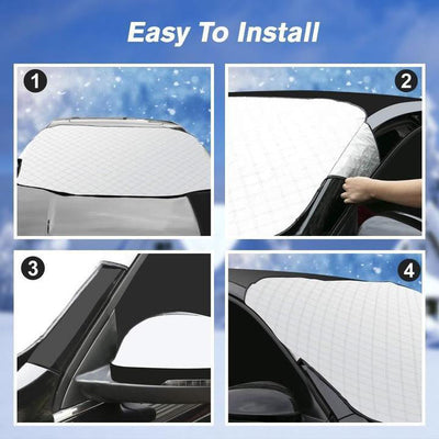 Universal Windshield Snow Cover Protects Against Snow And Sun