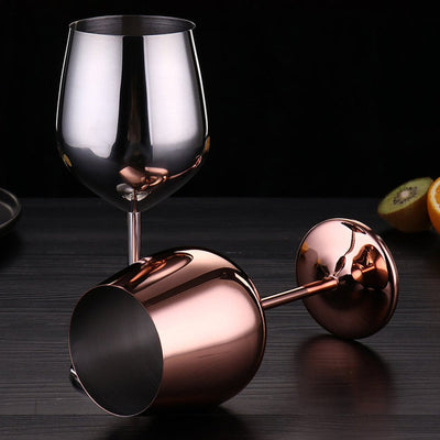 500ML Stainless Steel Wine Glasses Set Durable Elegant Design