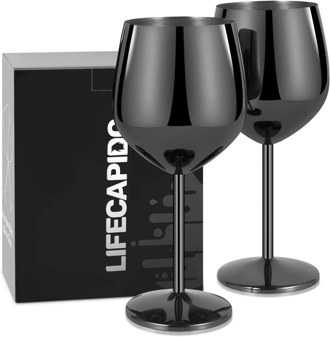 500ML Stainless Steel Wine Glasses Set Durable Elegant Design