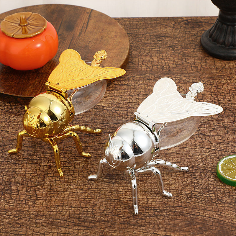 Creative Retro Honey Jar Bee Shape Vintage Style Container