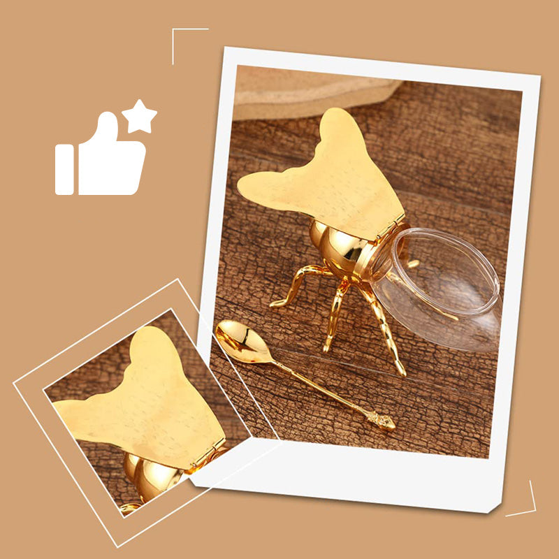 Creative Retro Honey Jar Bee Shape Vintage Style Container