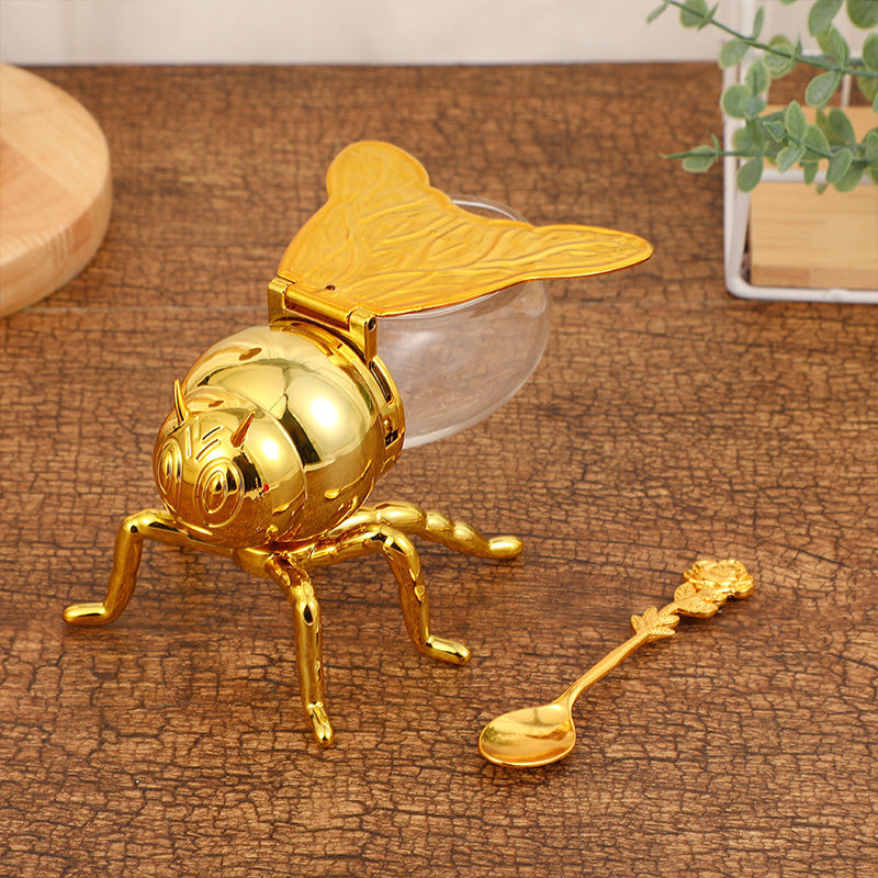 Creative Retro Honey Jar Bee Shape Vintage Style Container