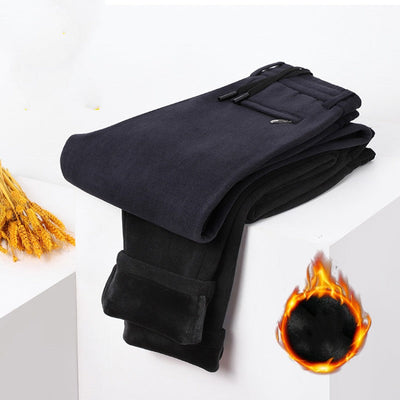 Men's Corduroy Casual Pants Straight Fit Comfortable Trousers