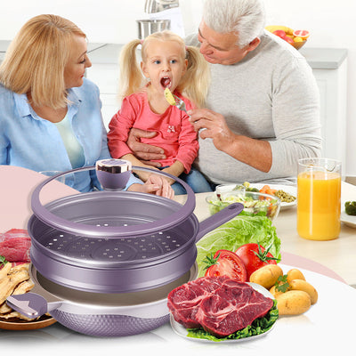 Titanium Non-Stick Pan Set Durable Lightweight Cooking Pans