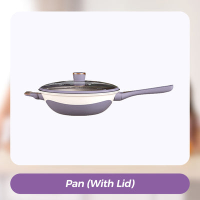 Titanium Non-Stick Pan Set Durable Lightweight Cooking Pans
