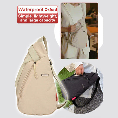 Oxford Sling Bag Adjustable Strap Unisex Stylish Everyday Use