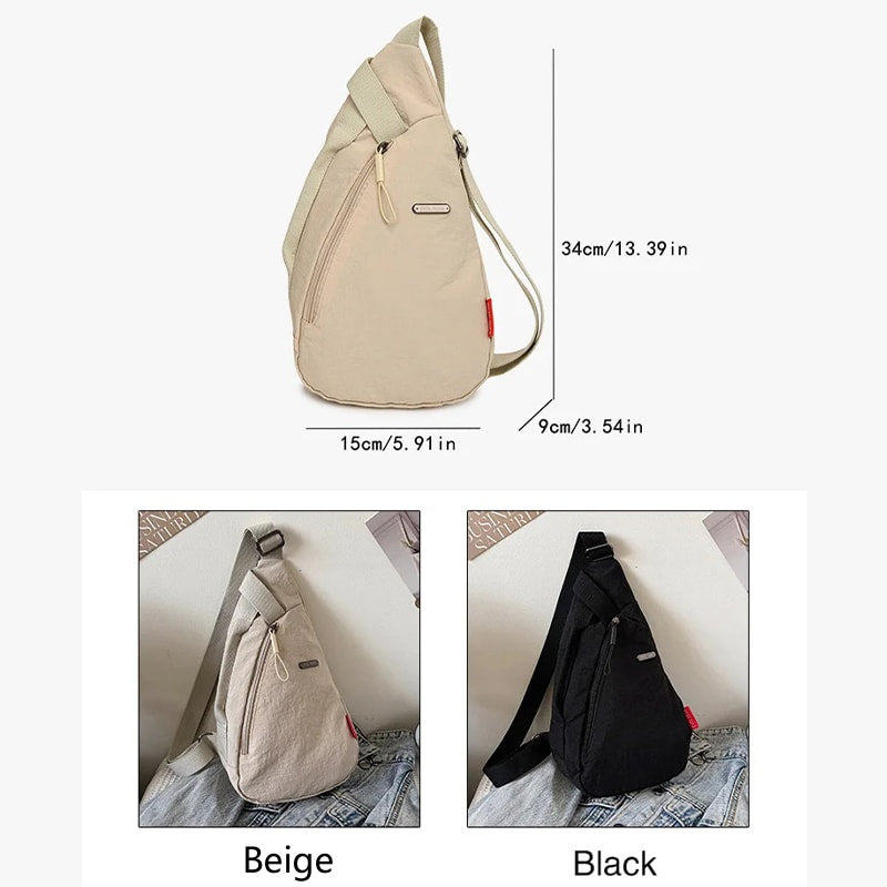 Oxford Sling Bag Adjustable Strap Unisex Stylish Everyday Use