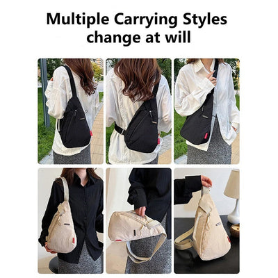 Oxford Sling Bag Adjustable Strap Unisex Stylish Everyday Use