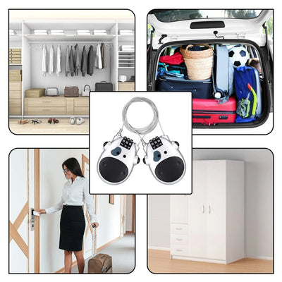 Anti-theft Telescopic Wire Lock Secure Cable Security Lock