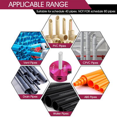 PVC Pipe Reamer Tool Kit For Smooth Pipe Preparation And Finishing