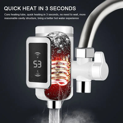 Hot Water Faucet With Digital Display Temperature Control