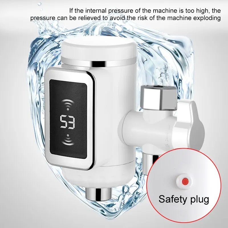 Hot Water Faucet With Digital Display Temperature Control