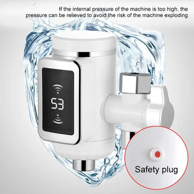 Hot Water Faucet With Digital Display Temperature Control
