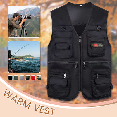 Men's Fishing Vest Outdoor Lightweight With Multiple Pockets