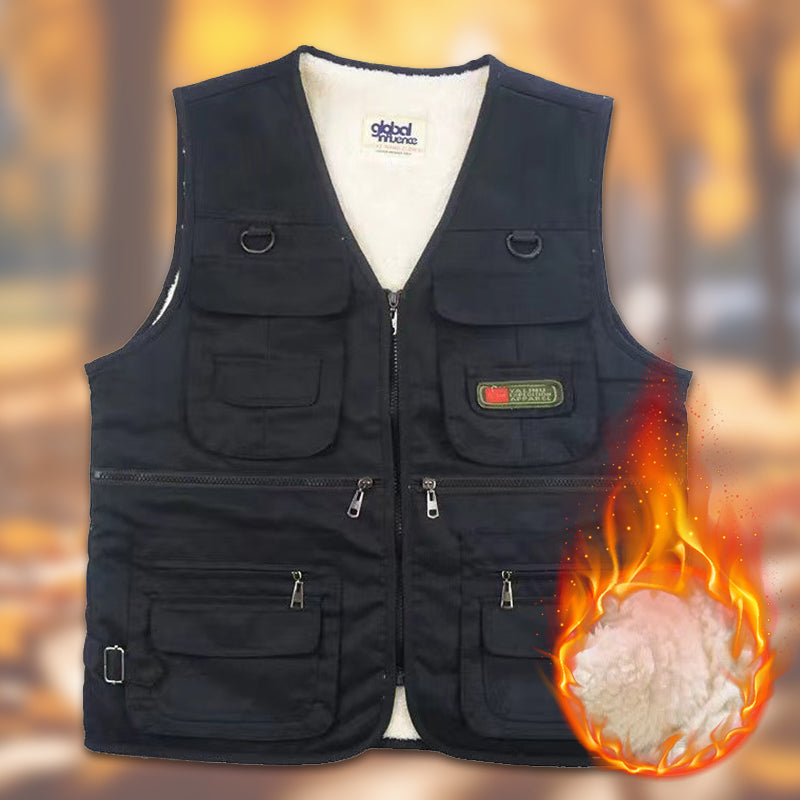 Men's Fishing Vest Outdoor Lightweight With Multiple Pockets