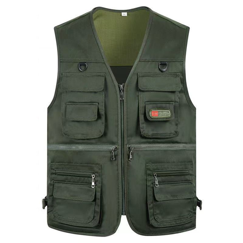 Men's Fishing Vest Outdoor Lightweight With Multiple Pockets